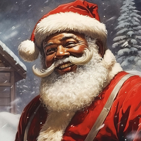 Jolly Santa Claus in Winter Wonderland 1000 Puzzle 3D Modell