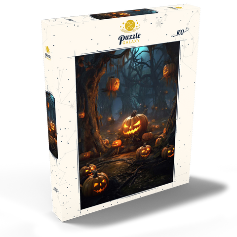 Enchanted Pumpkin Forest at Night 100 Puzzle Schachtel Ansicht2
