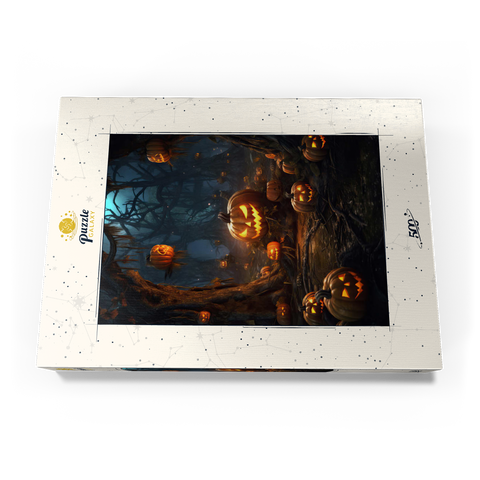 Enchanted Pumpkin Forest at Night 500 Puzzle Schachtel Ansicht3