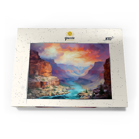 Grand Canyon Sunset Over Colorado River 1000 Puzzle Schachtel Ansicht3