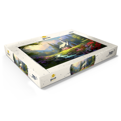 Charming Church in a Mountain Valley 200 Puzzle Schachtel Ansicht1