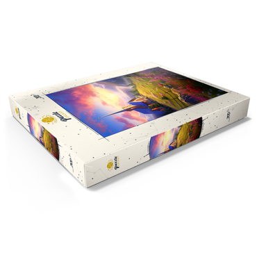 Sunset Chapel with Vibrant Mountain Scenery 200 Puzzle Schachtel Ansicht1