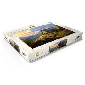 Alternative Darstellung des Puzzle-Motivs Charmante Steinkapelle im Bergtal – Puzzleteile: 200