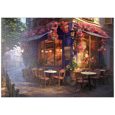 puzzleplate Charming Parisian Café Corner 1000 Puzzle