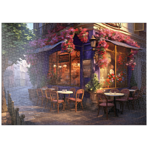puzzleplate Charming Parisian Café Corner 1000 Puzzle