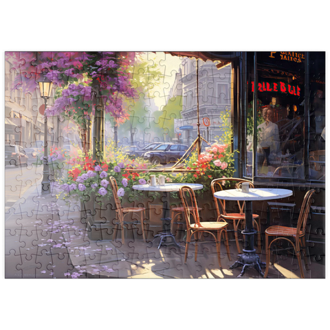 puzzleplate Parisian Sidewalk Café in Bloom 200 Puzzle