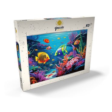 Vibrant Tropical Coral Reef Scene 100 Puzzle Schachtel Ansicht2