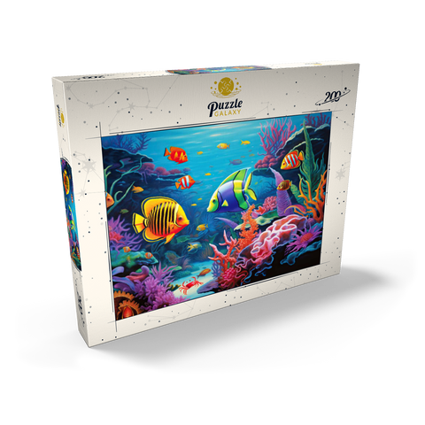 Vibrant Tropical Coral Reef Scene 200 Puzzle Schachtel Ansicht2