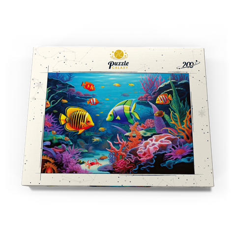 Vibrant Tropical Coral Reef Scene 200 Puzzle Schachtel Ansicht3