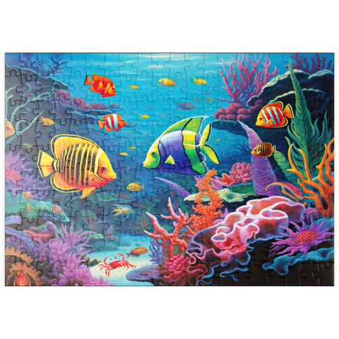 puzzleplate Vibrant Tropical Coral Reef Scene 200 Puzzle