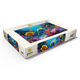 Darstellung des Puzzle Motivs Lebendige tropische Korallenriff-Szene - Puzzleteile: 500