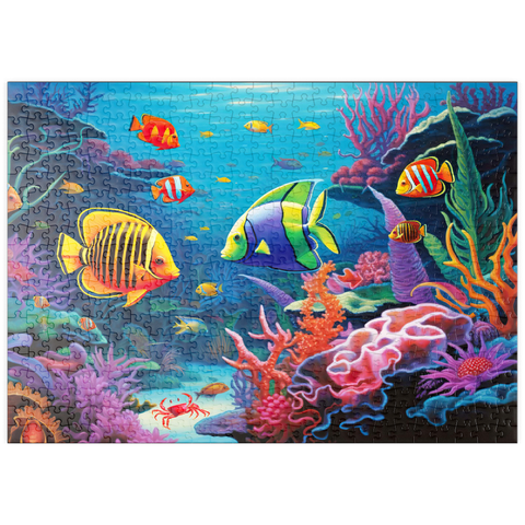 puzzleplate Vibrant Tropical Coral Reef Scene 500 Puzzle