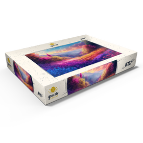Alternative Darstellung des Puzzle-Motivs Lebendiger Regenbogen Waldtal – Puzzleteile: 1000