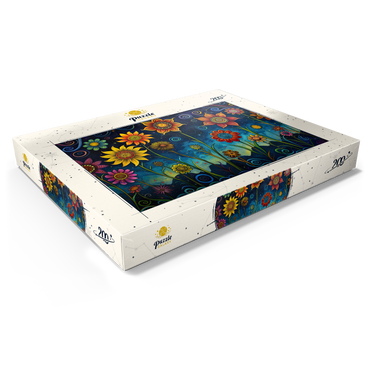 Whimsical Nighttime Flower Garden 200 Puzzle Schachtel Ansicht1