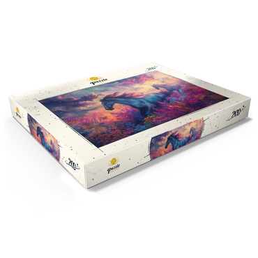 Majestic Horses in Vibrant Fantasy Landscape 200 Puzzle Schachtel Ansicht1