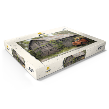 Rustic Barn and Vintage Hay Truck 100 Puzzle Schachtel Ansicht1