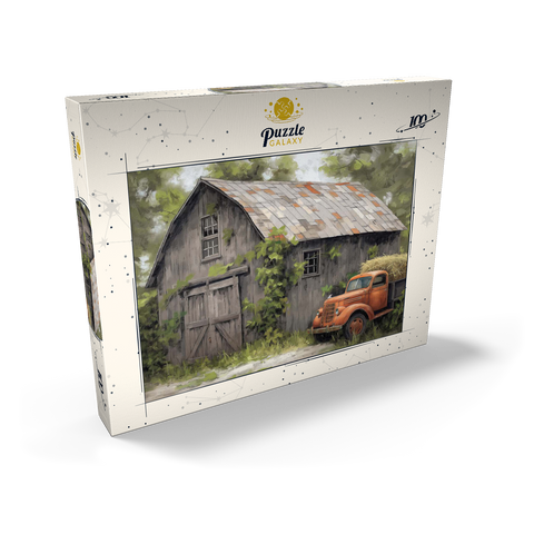 Rustic Barn and Vintage Hay Truck 100 Puzzle Schachtel Ansicht2