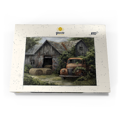 Weathered Barn with Classic Rusty Truck 1000 Puzzle Schachtel Ansicht3