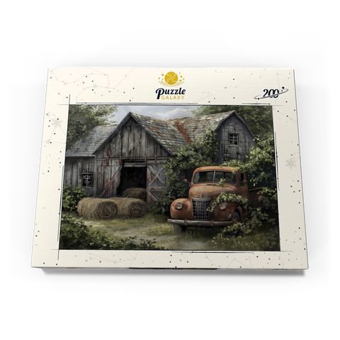 Weathered Barn with Classic Rusty Truck 200 Puzzle Schachtel Ansicht3