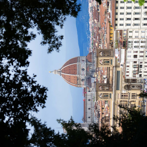 Florence Cathedral Framed by Trees 200 Puzzle 3D Modell