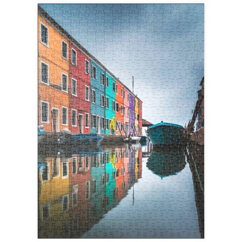 puzzleplate Colorful Houses Along Burano Canal 500 Puzzle