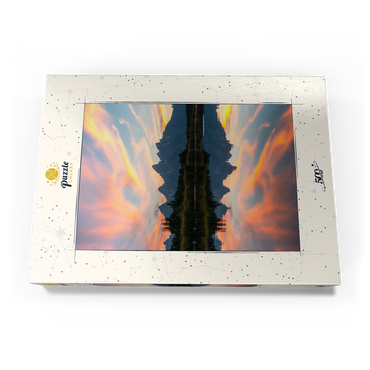 Darstellung des Puzzle Motivs Sunset Reflection Over Mountain Lake 500 Puzzle Schachtel Ansicht3