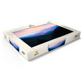 Darstellung des Puzzle Motivs Sonnenaufgang über den Smoky Mountain Ranges - Puzzleteile: 200