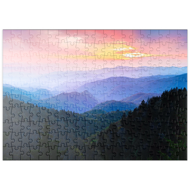 puzzleplate Sunrise Over Smoky Mountain Ranges 200 Puzzle