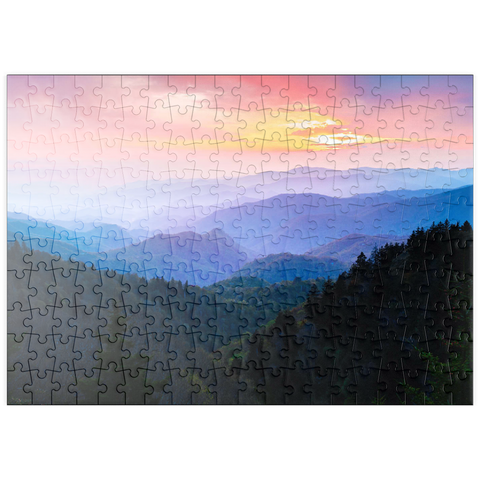 puzzleplate Sunrise Over Smoky Mountain Ranges 200 Puzzle