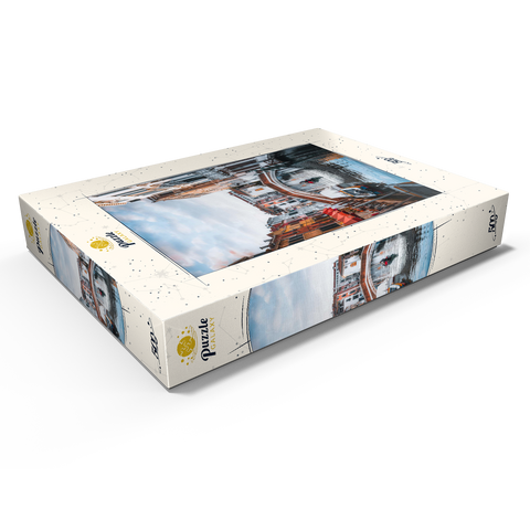 Charming Venetian Canal with Bridge 500 Puzzle Schachtel Ansicht1