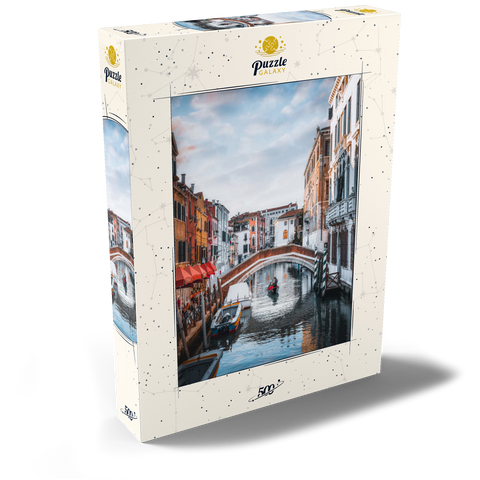 Charming Venetian Canal with Bridge 500 Puzzle Schachtel Ansicht2