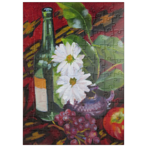 puzzleplate Still Life with Daisies and Fruit 100 Puzzle