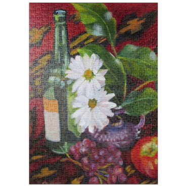 puzzleplate Still Life with Daisies and Fruit 500 Puzzle