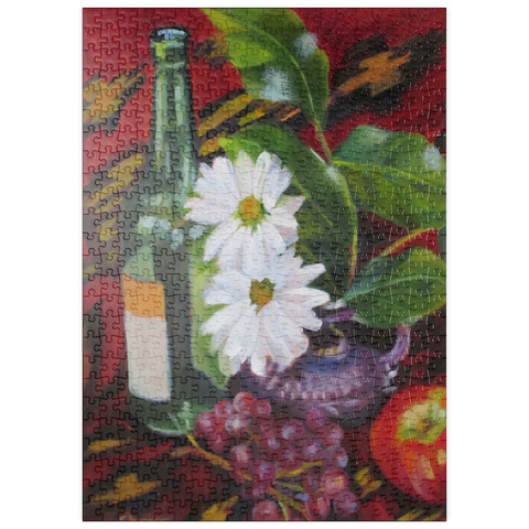 puzzleplate Still Life with Daisies and Fruit 500 Puzzle