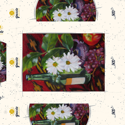 Still Life with Daisies and Fruit 500 Puzzle Schachtel 3D Modell