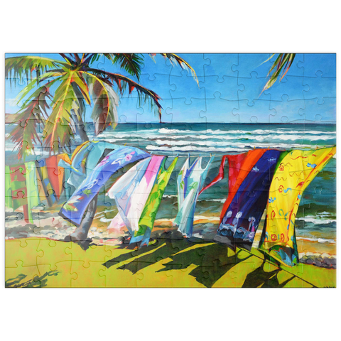 puzzleplate Tropical Breeze and Vibrant Fabrics 100 Puzzle