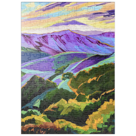 Darstellung des Puzzle Motivs Lebendige Hügel und lebendige Täler - Puzzleteile: 200