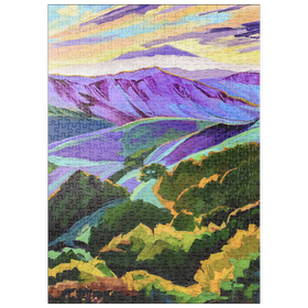 Darstellung des Puzzle Motivs Lebendige Hügel und lebendige Täler - Puzzleteile: 500