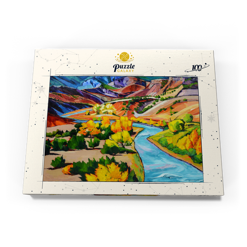 Vivid Canyon River Landscape 100 Puzzle Schachtel Ansicht3