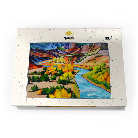 Vivid Canyon River Landscape 500 Puzzle Schachtel Ansicht3