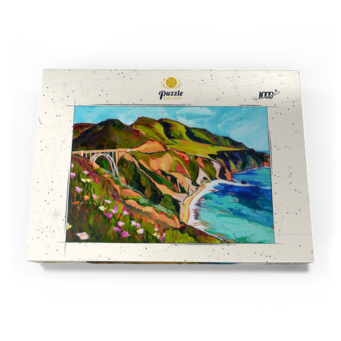 Big Sur Coastal View with Bridge 1000 Puzzle Schachtel Ansicht3