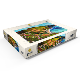 Alternative Darstellung des Puzzle-Motivs Big Sur Küstenblick mit Brücke – Puzzleteile: 500