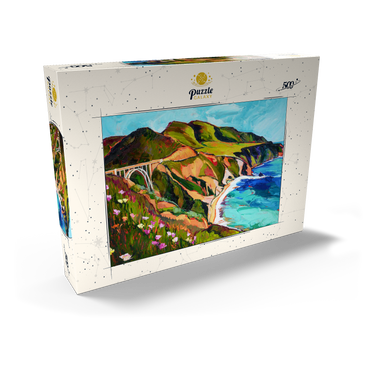 Big Sur Coastal View with Bridge 500 Puzzle Schachtel Ansicht2