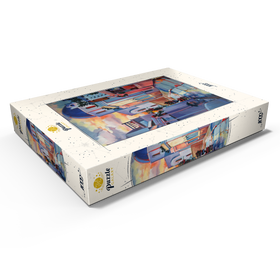 Darstellung des Puzzle Motivs Sonnenuntergangsallee in Santorin - Puzzleteile: 1000