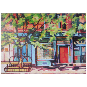Darstellung des Puzzle Motivs Charmante städtische Straßenszene - Puzzleteile: 1000