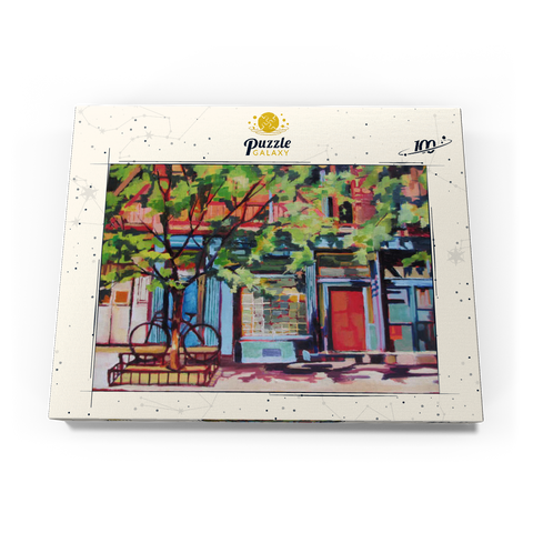Charming Urban Street Scene 100 Puzzle Schachtel Ansicht3