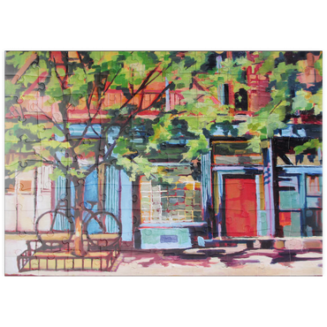 puzzleplate Charming Urban Street Scene 100 Puzzle