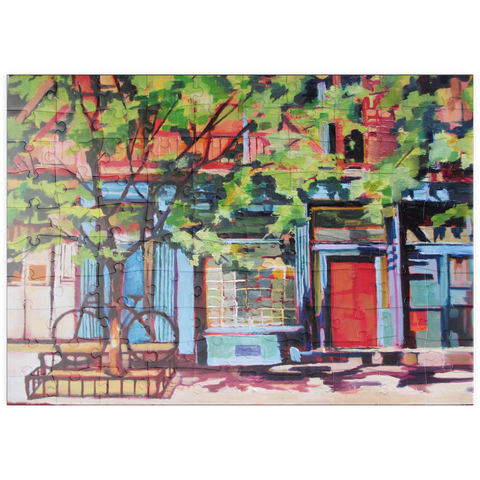 puzzleplate Charming Urban Street Scene 100 Puzzle