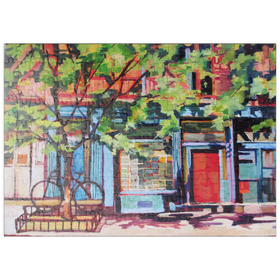 Darstellung des Puzzle-Motivs Charmante städtische Straßenszene – Puzzleteile: 200