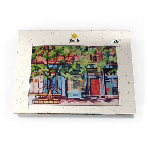 Charming Urban Street Scene 500 Puzzle Schachtel Ansicht3